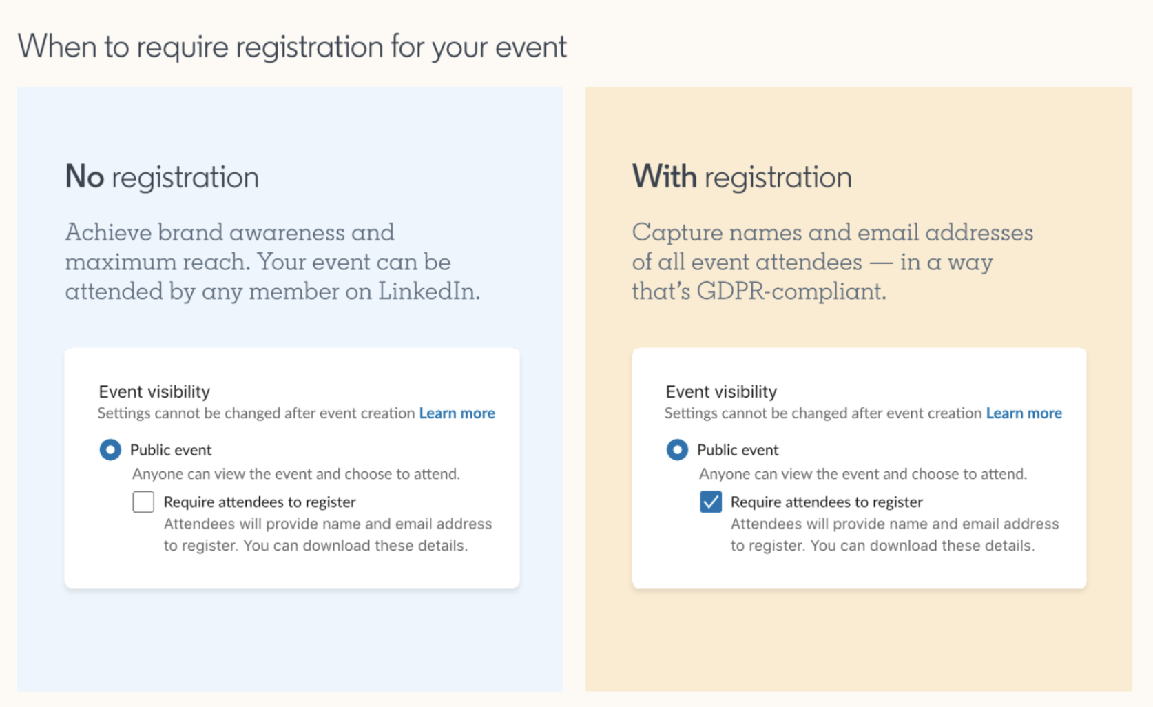 LinkedIn Live Event Registration